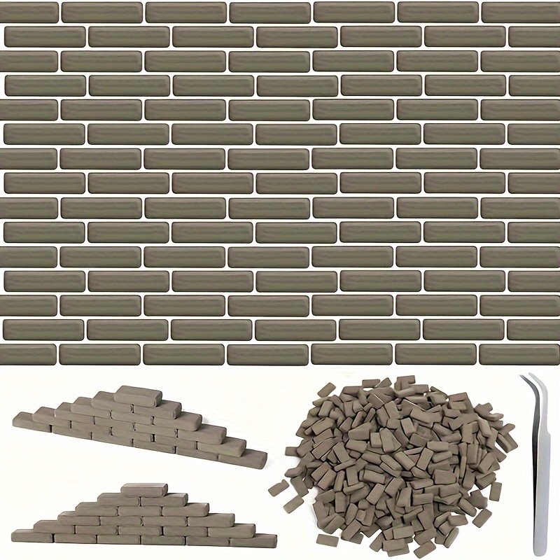 Tech House Accessories - 50/100Pcs 1:35 Mini Gray Micro Bricks