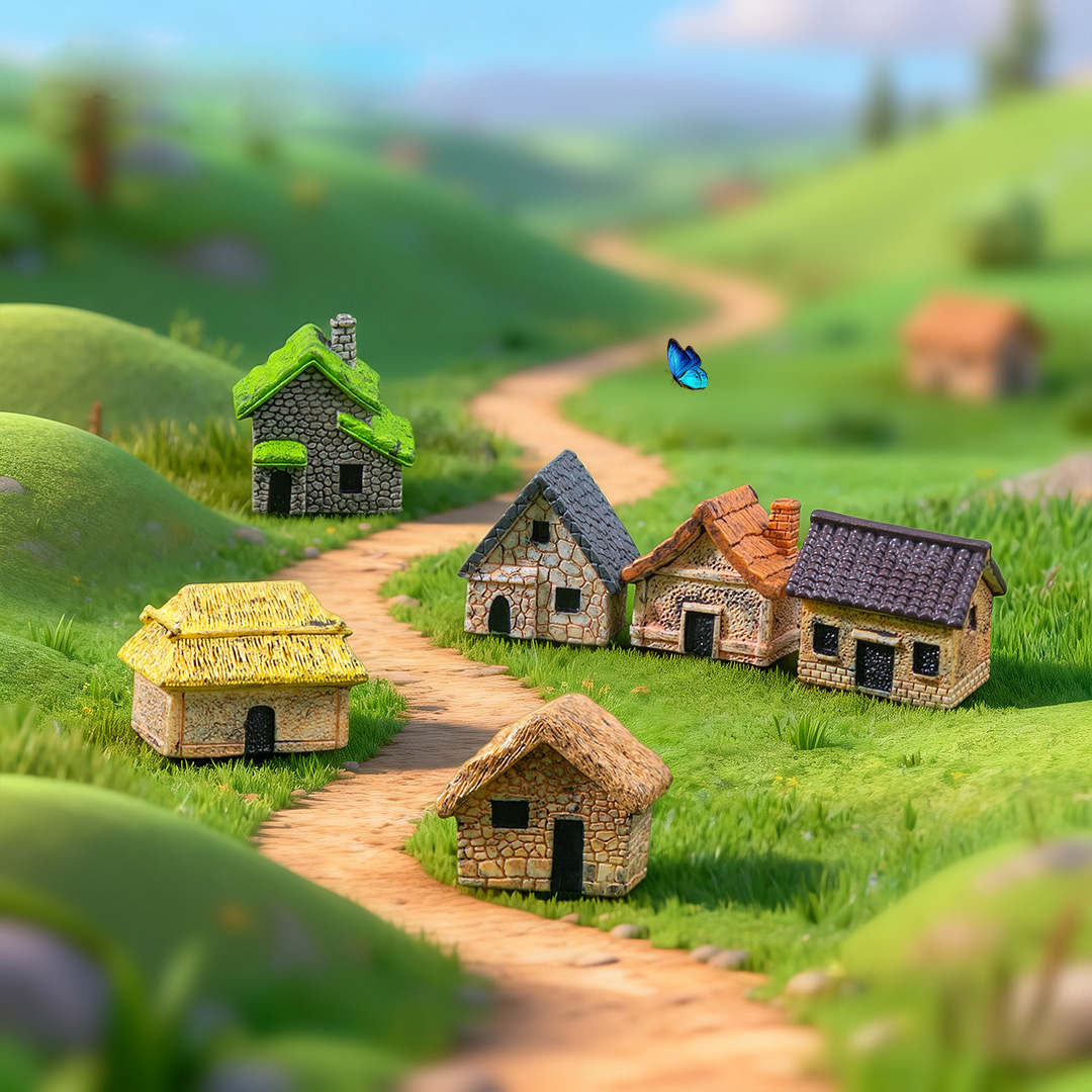 10Pcs New Small House Building - Tech House Accessories review and price