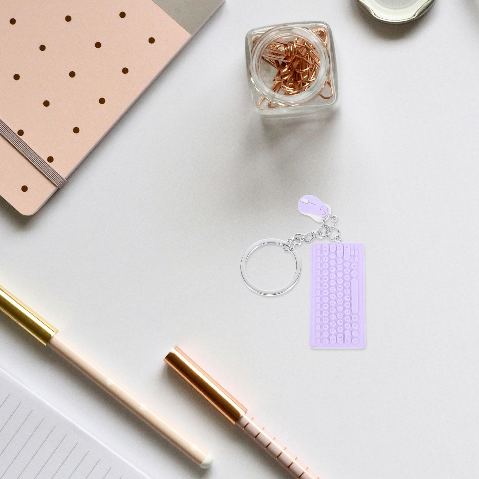 Mini Keyboard Mouse Keychain C - Tech Girl Accessories review and price