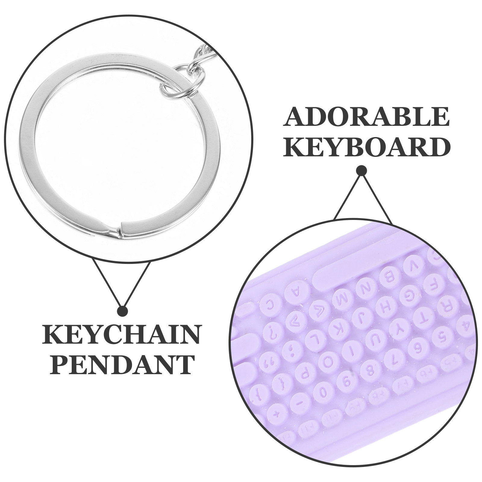 Mini Keyboard Mouse Keychain C - Tech Girl Accessories review and price