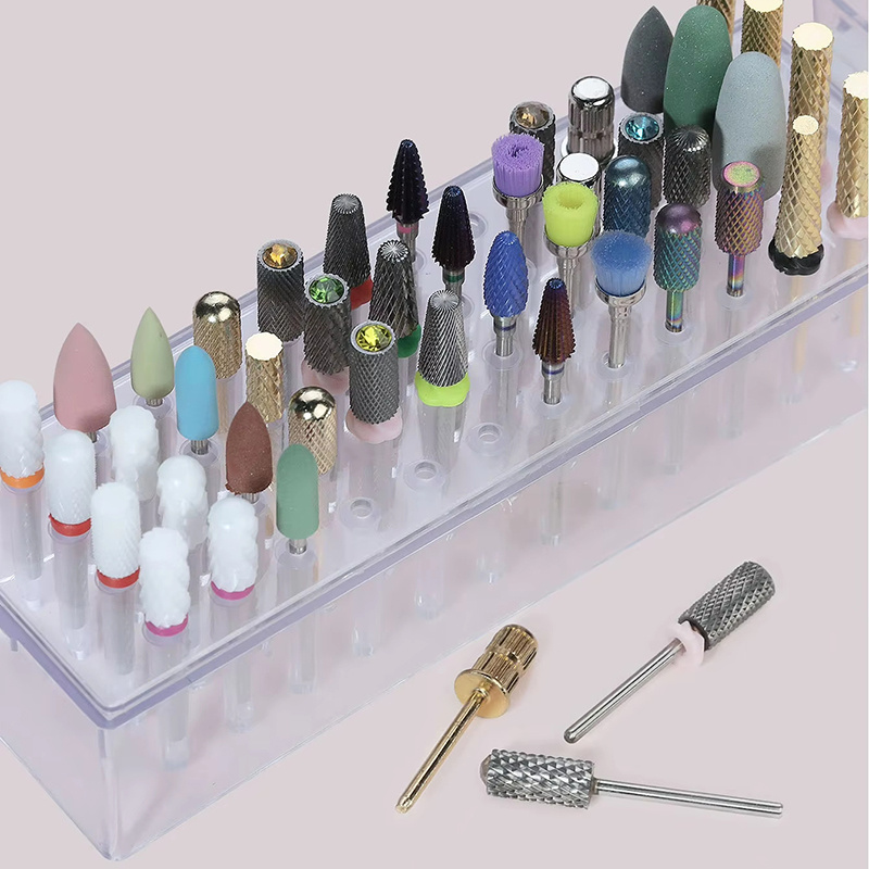 48 Holes Clear Nail Drill Bits - Tech Accessories Box review and price