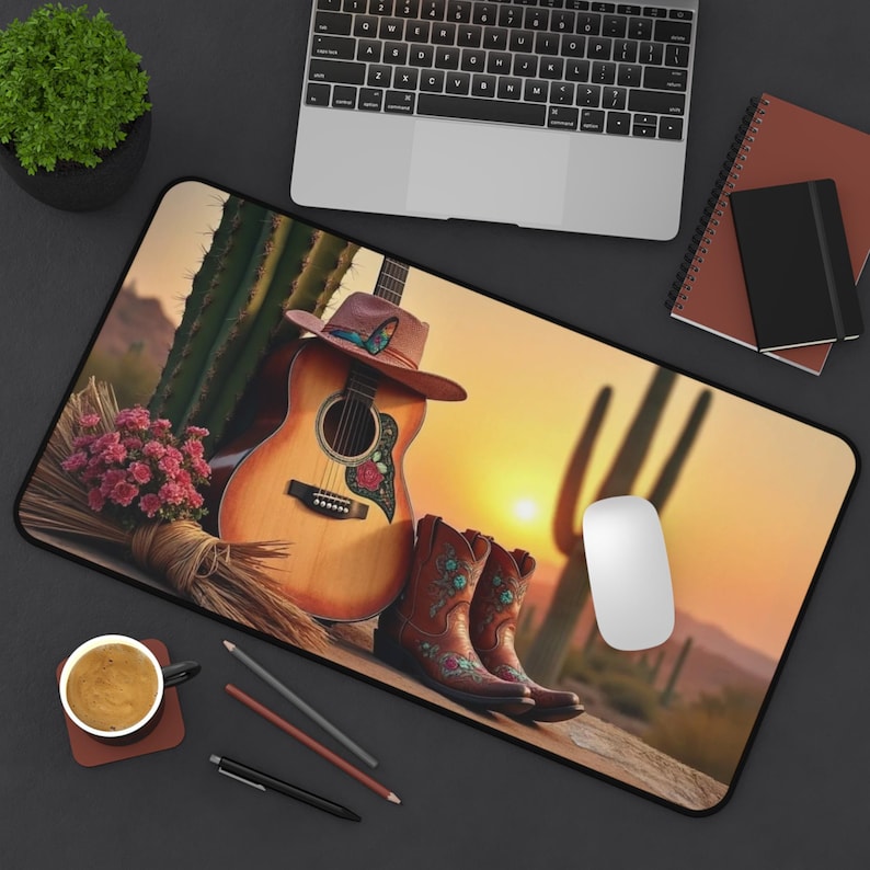 Desert Guitar Mouse Pad, Cactu - Tech Girl Accessories review and price