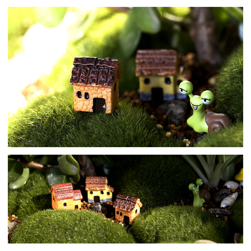 Mini Small House Figurine Resi - Tech House Accessories review and price