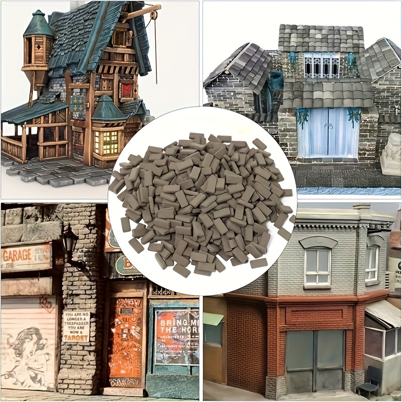50/100Pcs 1:35 Mini Gray Micro - Tech House Accessories review and price