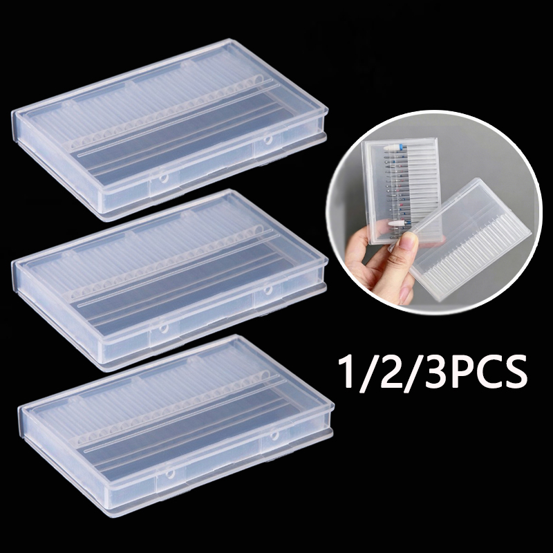 1/2/3PCS 20 Slots Clear Nail D - Tech Accessories Box review and price