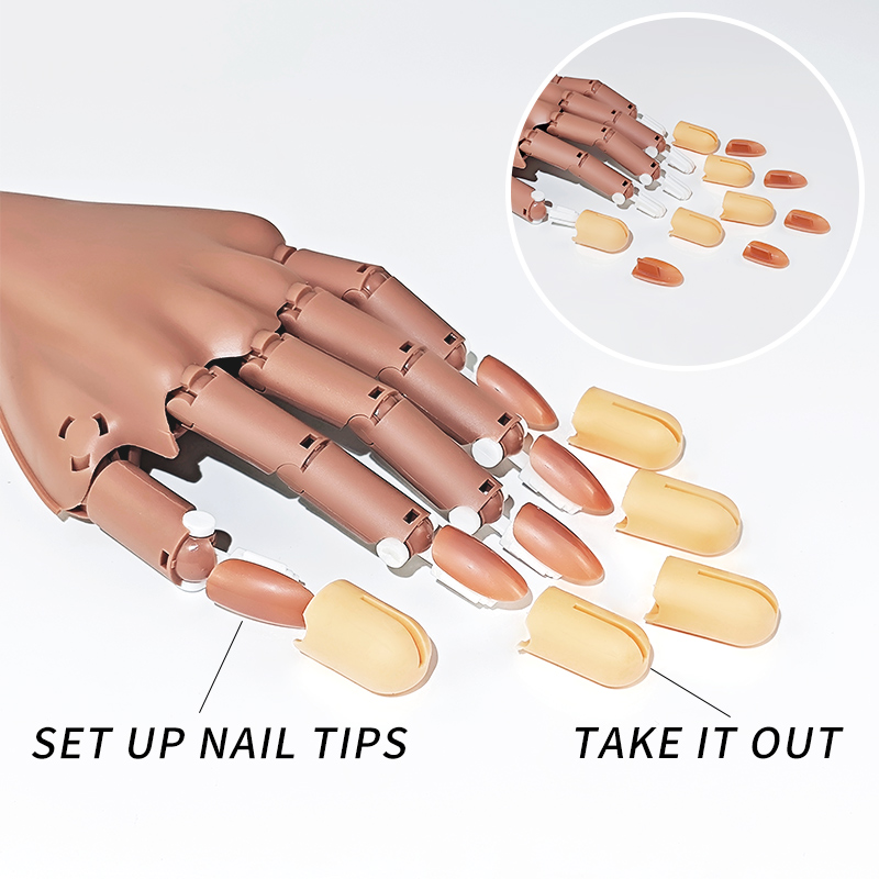 Nail Fake Practice Hand Movabl - Tech Accessories Products review and price