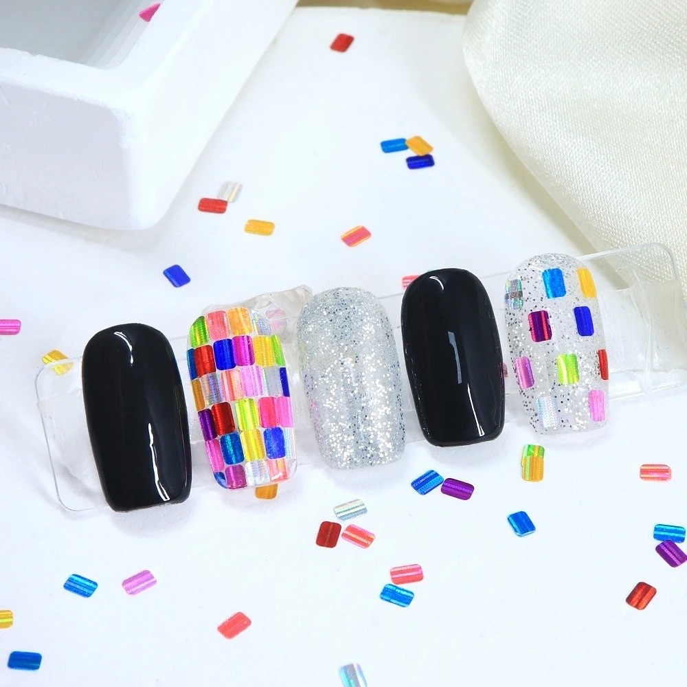 12-Grid Nail Art Sequins Laser - Tech Accessories Box review and price